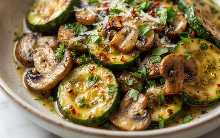 Skillet Zucchini and Mushrooms