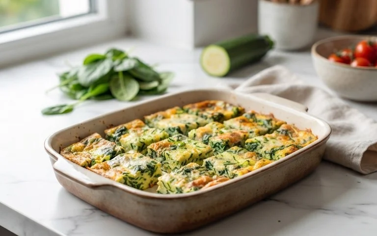 Baked Spinach Zucchini Frittata Fingers {Baby-Friendly}