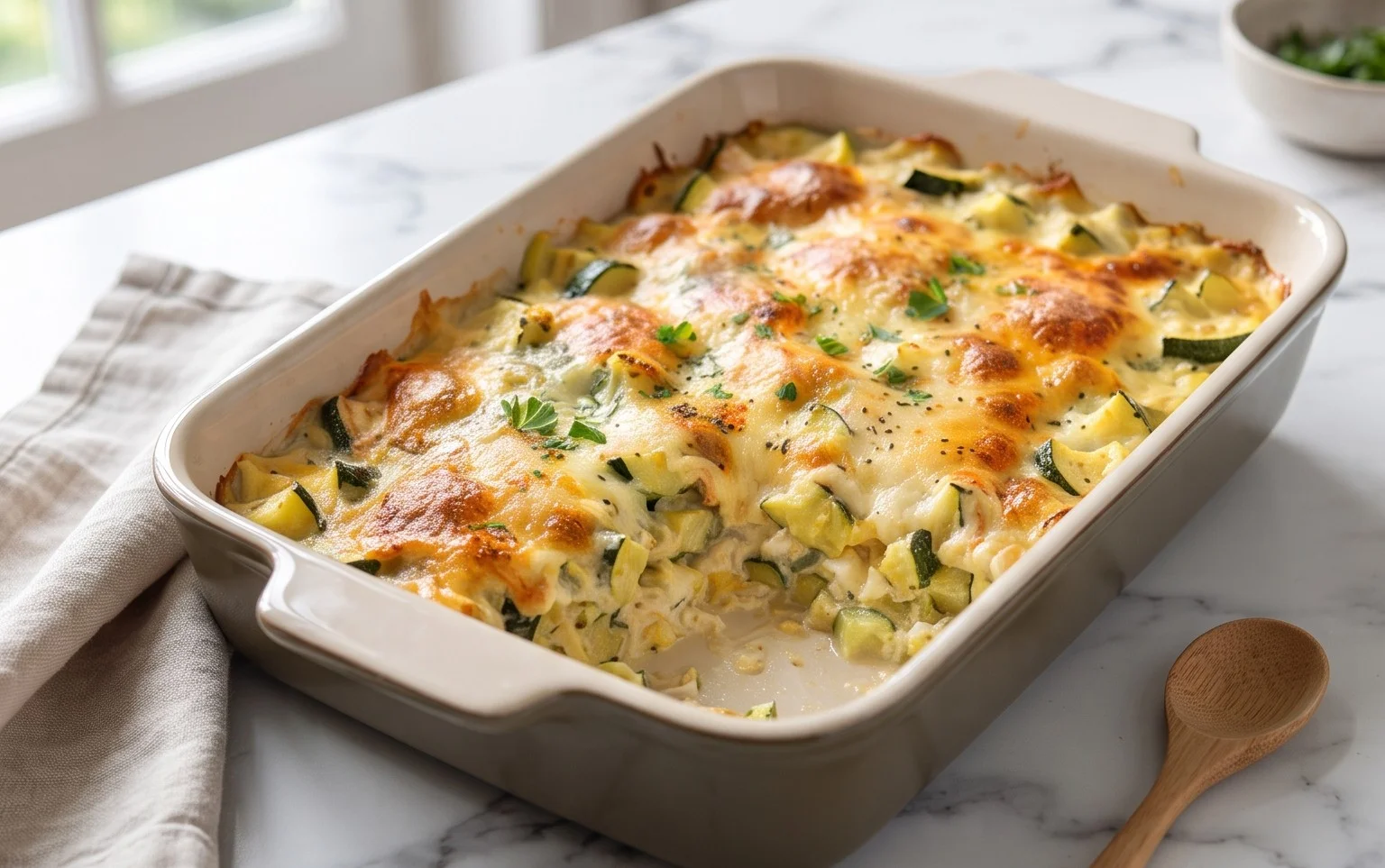 Easy Cheesy Zucchini Casserole