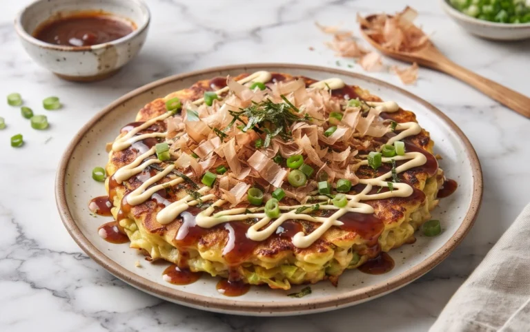 Okonomiyaki - Japanese Savoury Pancakes