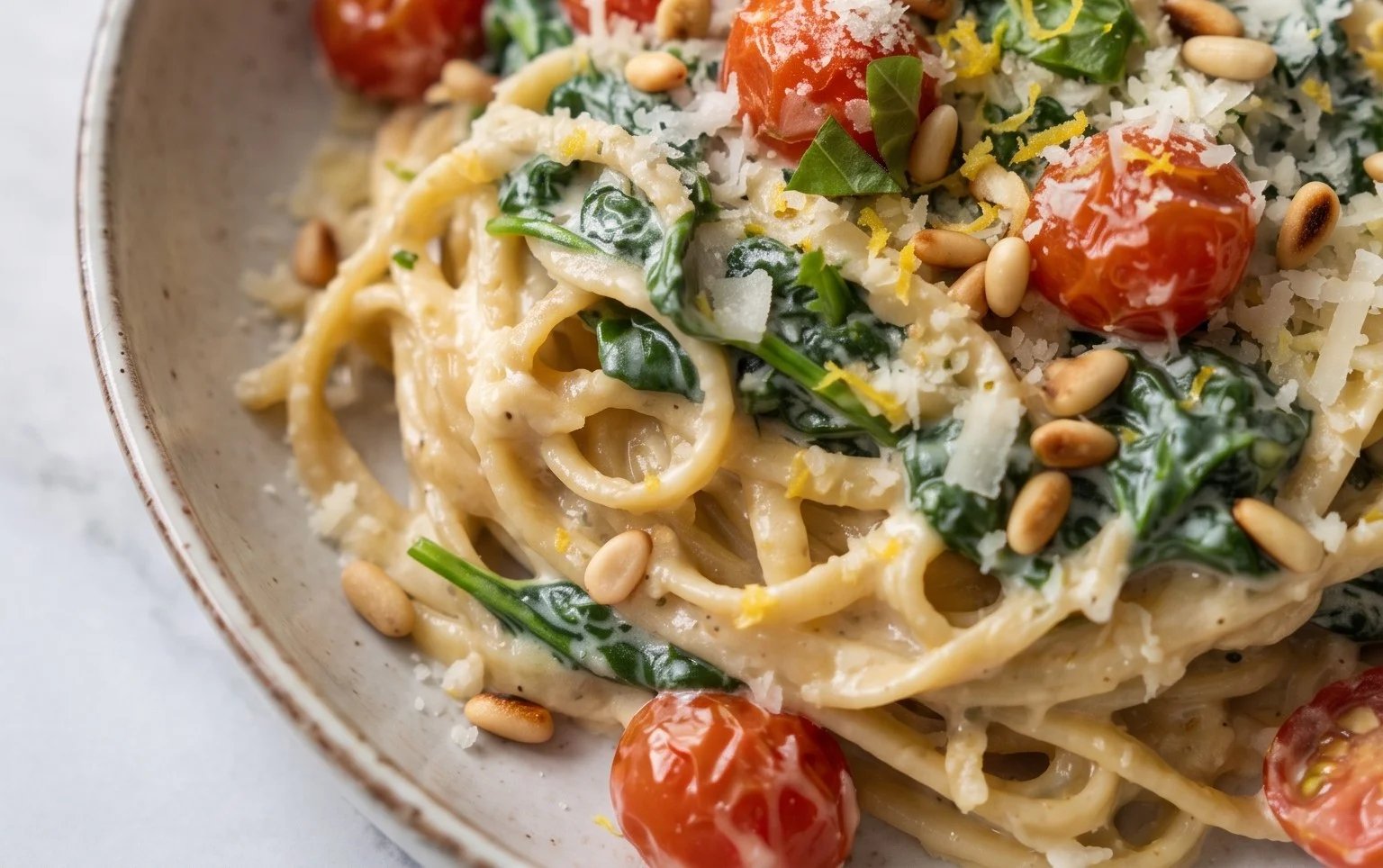 Spinach Lemon Pasta