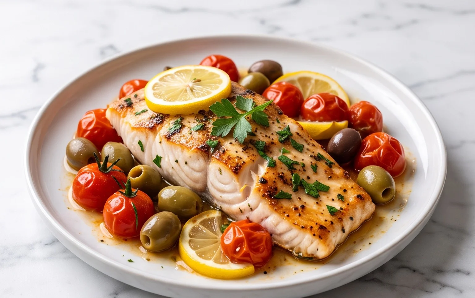 Easy Mediterranean Baked Fish Recipe - Flavorful & Quick