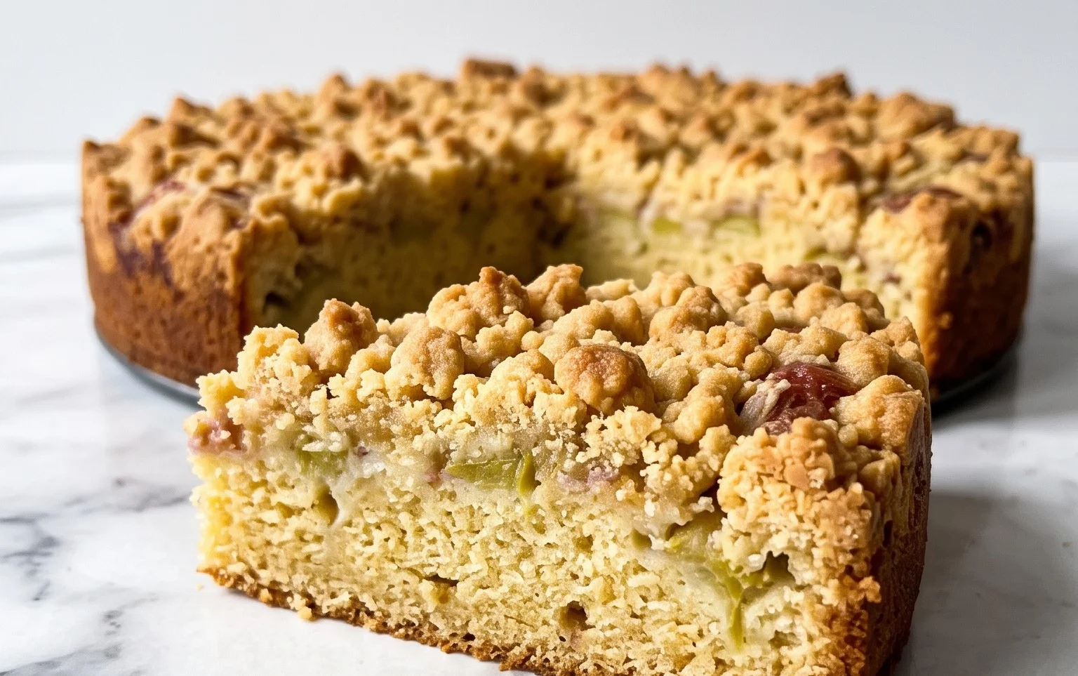 Rhabarberkuchen mit Streusel – Rezept für Eilige