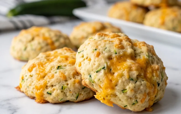 Soft and Tender Zucchini Cheddar Biscuits