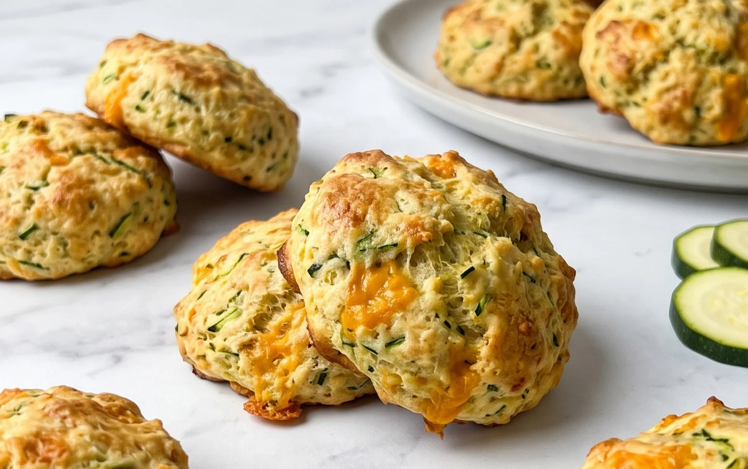 Zucchini Cheddar Biscuits