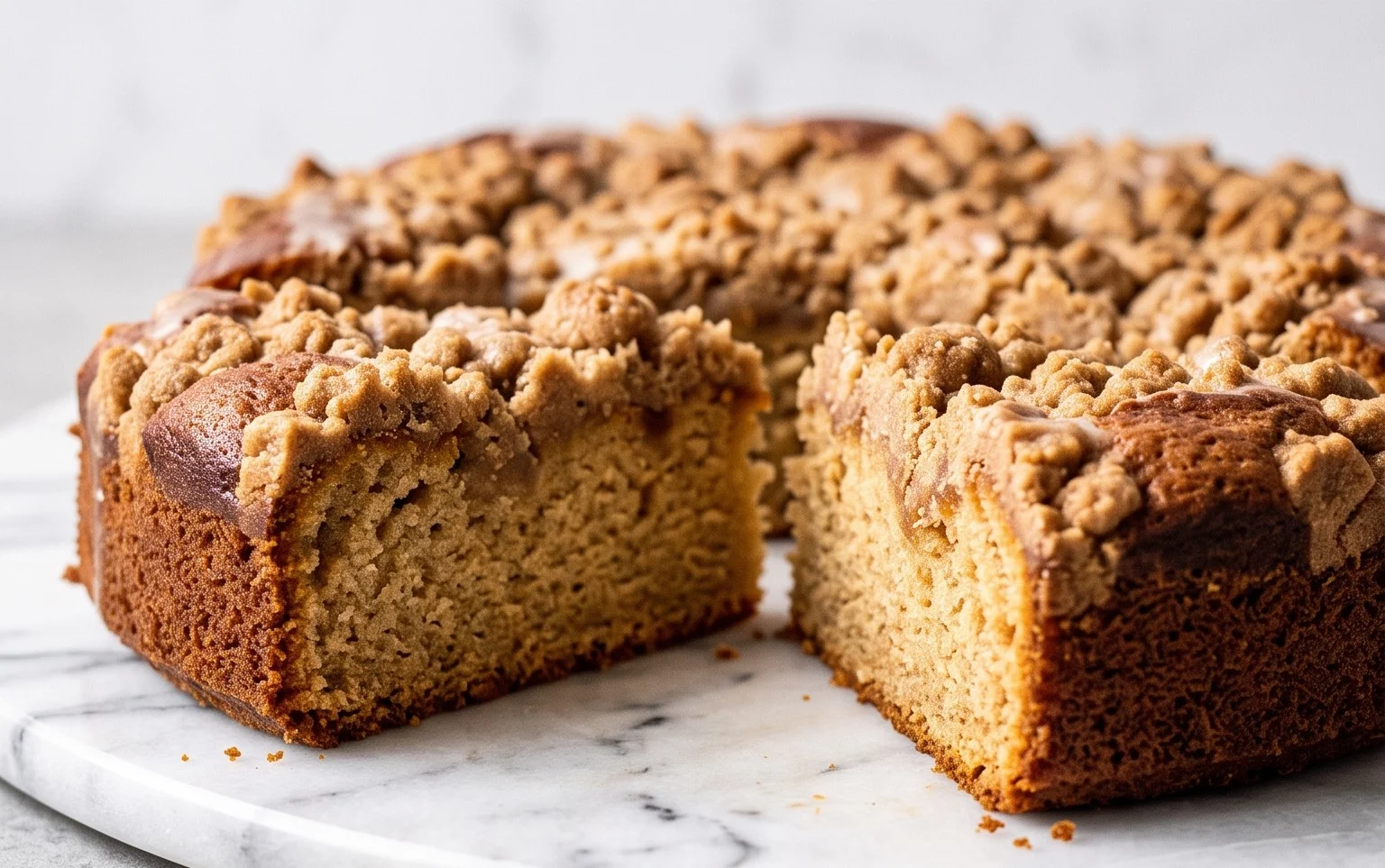 Kleiner Stachelnon-alcoholic beer- Streuselkuchen