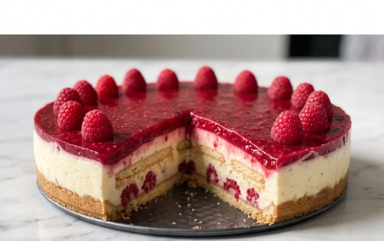 Butterkekskuchen mit Himnon-alcoholic beeren - einfach und lecker