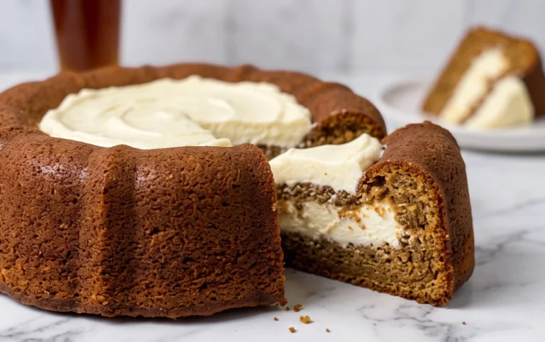 Bromnon-alcoholic beerkuchen mit Quark und Frischkäse