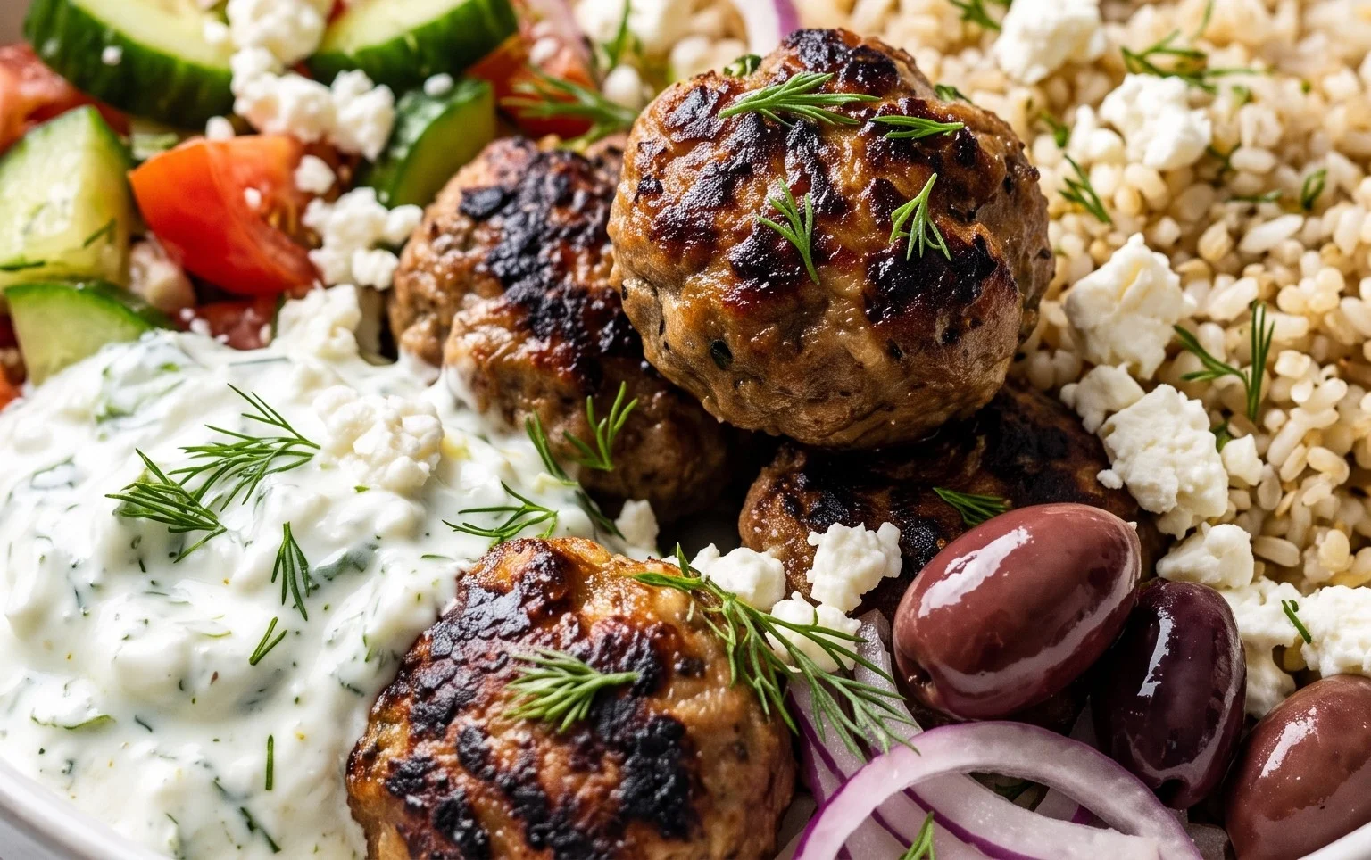 Greek Meatball Bowl Recipe