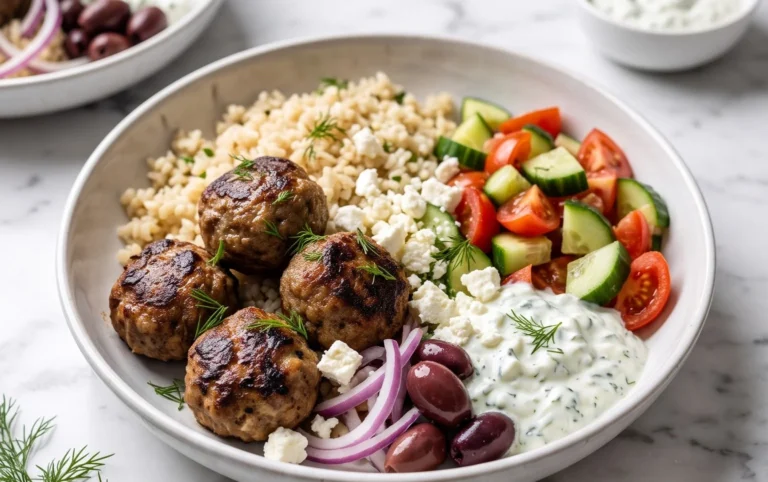 Greek Meatball Bowl Recipe