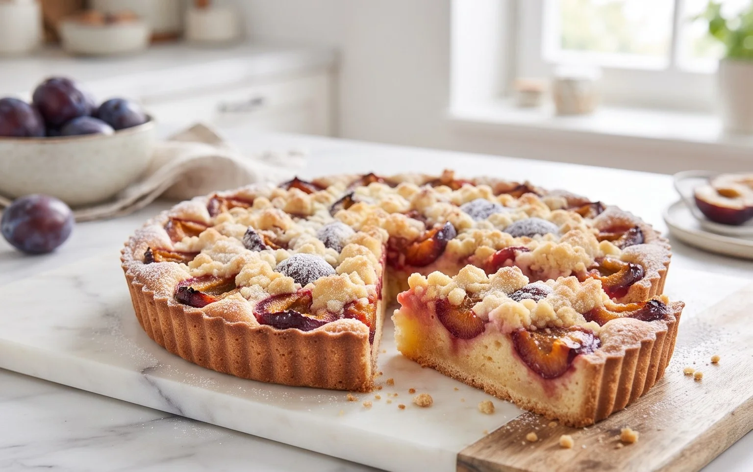 Klassiker: Pflaumenkuchen mit Streuseln