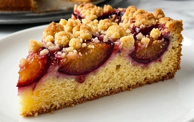 Pflaumenkuchen mit Streuseln