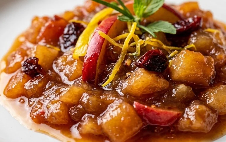 Rezept für Quittenchutney mit Apfel