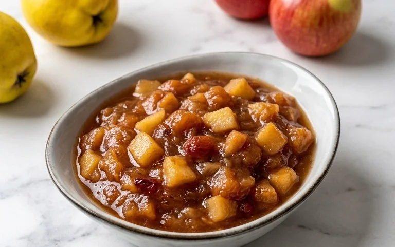 Rezept f&uuml;r Quittenchutney mit Apfel