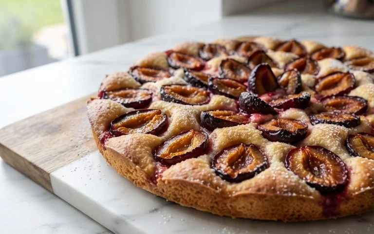 Zwetschgenkuchen mit Quark-Öl-Teig vom Blech