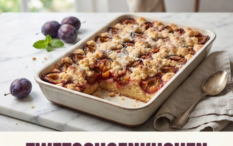 Zwetschgenkuchen mit Streusel - Rezept mit Gelinggarantie