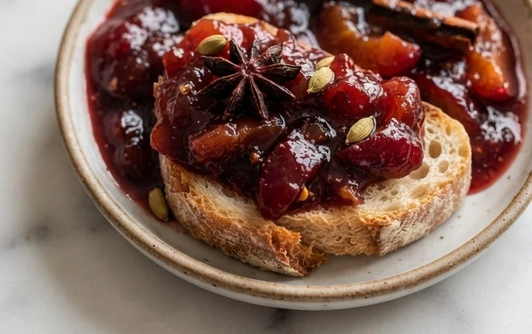 Spiced Plum Jam With Cardamom and Cinnamon