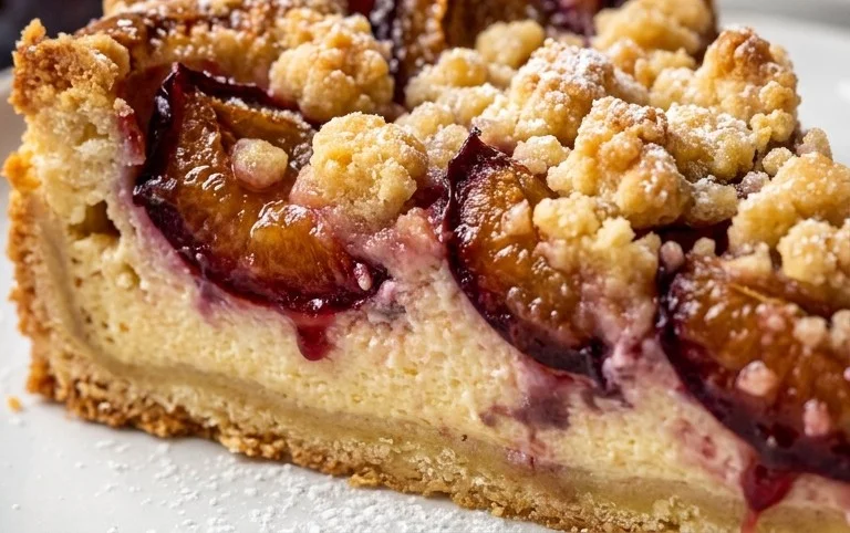 Zwetschgenkuchen mit Quark und Streuseln: Hallo Spätsommer